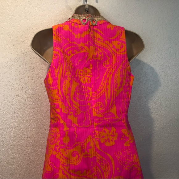 Lilly Pulitzer size 0 Alexa Sleeveless High Collar Dress - Picture 9 of 15